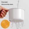1Pcs Hangable Sink Drain Basket Press Pour Filter Design Non-slip Kitchen Colander for Home Kitchen Food Scrap Disposal
