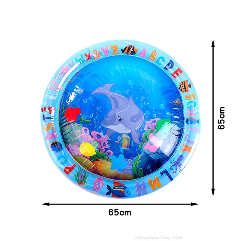 Water Play Mat For Cat Pvc Ocean Fish Crawling Induction Cat Playing Water Mat Interactive Cat Toy Cat Playing Water Mat Sensory
