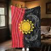 1PC Aboriginal Art Blanket Vibrant Dot Soft Comfortable All Seasons Perfect Sofa Office Travel Home Gift Idea
