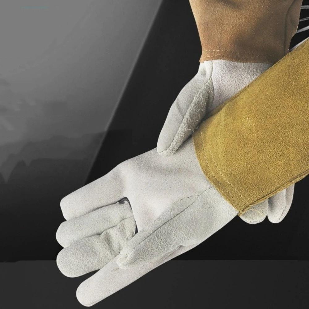 1 Pair Cut Resistant Welding Gloves Wear-Resistant Protective Gloves  Industrial Protection