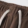 Texture Sensitive, Slightly Elastic Diagonal Closure Men's Pants, Solid Color, Simple, Extra Loose, High Waisted and Ankle Tied