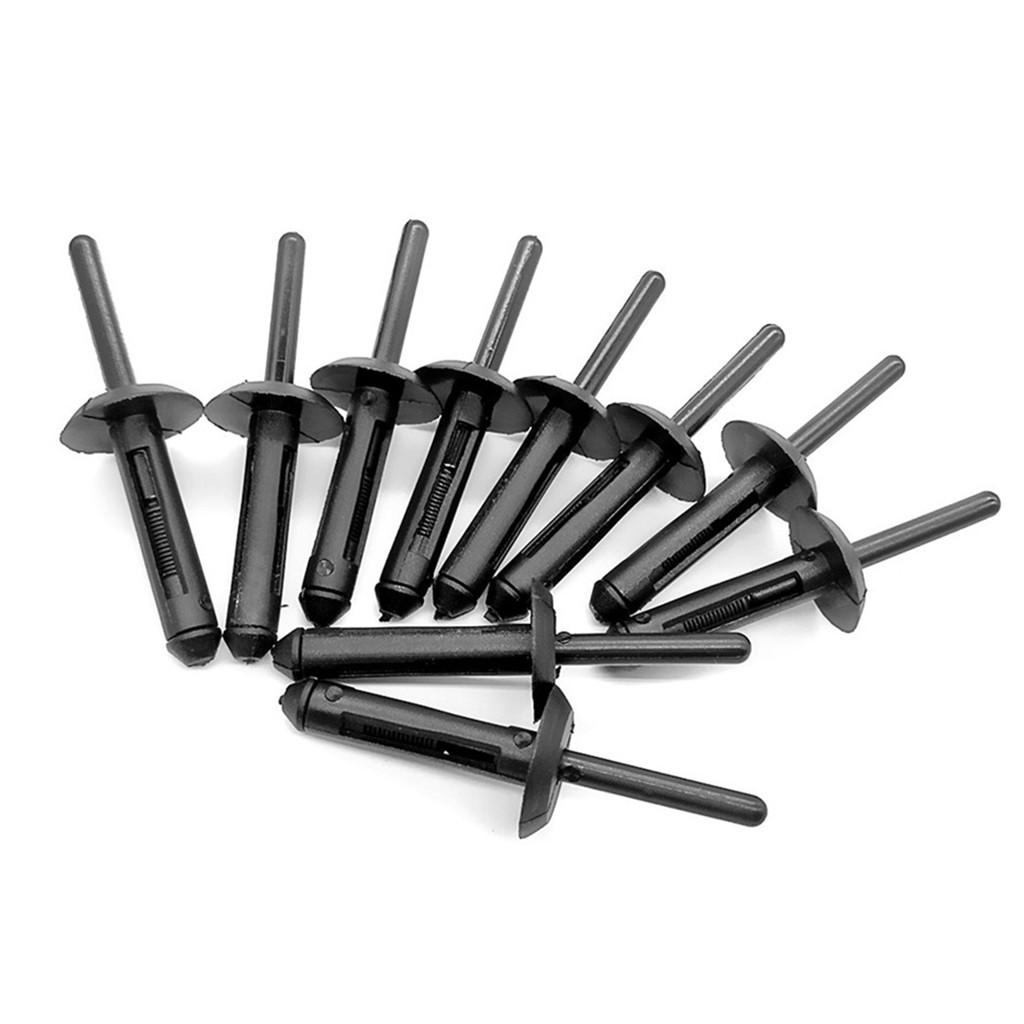 100PC Plastic Car SUV Bumper Rivets Repair Auto Fastener Push Type Retainer Clip