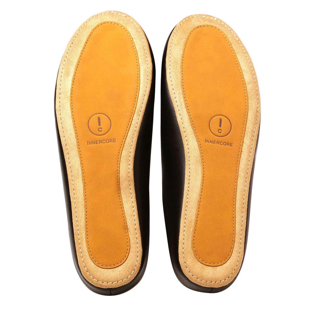 Stylish Sizes Room Indoor Great for Guests [Friends Hill] Comfortable, easy-to-walk-in slippers, [Nippon Slippers] [Character] Black, 23.5cm-25cm,