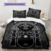 Lord Of The Rings Pattern Bedding,Quilt Set Quilt Cover Pillowcase Home Birthday Gift (1 * Duvet Cover + 2 * Pillowcase, Without Core)