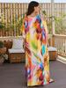 European-American Cotton Tie-Dye Beach Dress: Loose Robe & Bikini Cover-Up