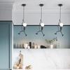 Nordic Wrought Iron Pendant Light - Retro Modern Art for Cafe or Boutique Decor