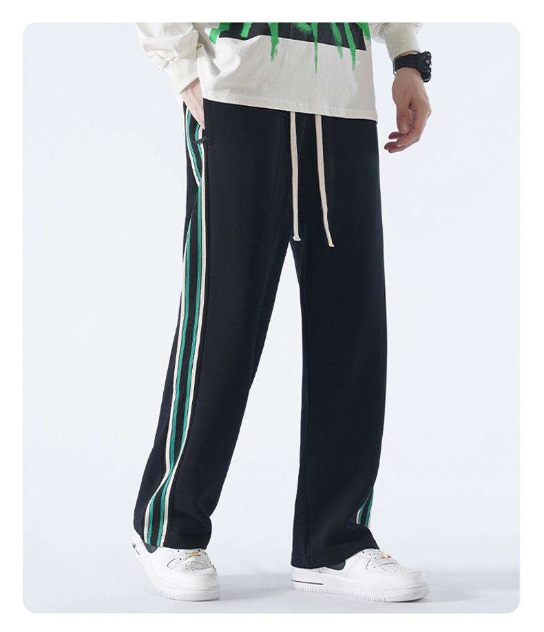 Herren 2024 Extra lange Baumwoll-Sweathose für große Männer: Jugendsport Winter Freizeit Hose