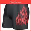 Mens Fire Printed Swim Shorts Summer Beach Swimsuits Athletic Gym Trunks