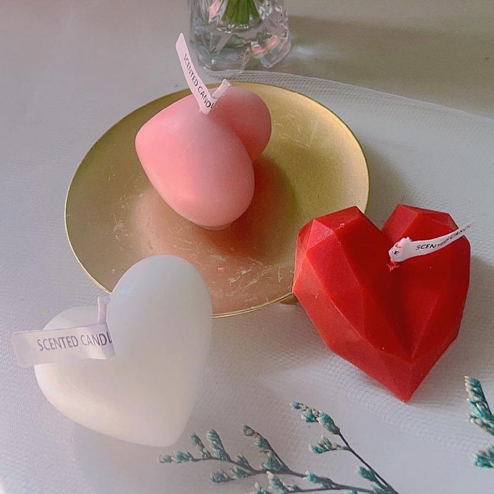 1 ks Silikonová forma na svíčky 3D Sádra Epoxidová pryskyřice Forma na pečení Valentýnský dárek Party dekorace WBL