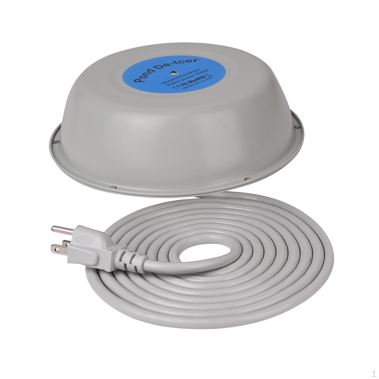 

Нагреватель для птичьей купальни для уличных прудов с термостатом, управляемым размораживателем пруда 500 W