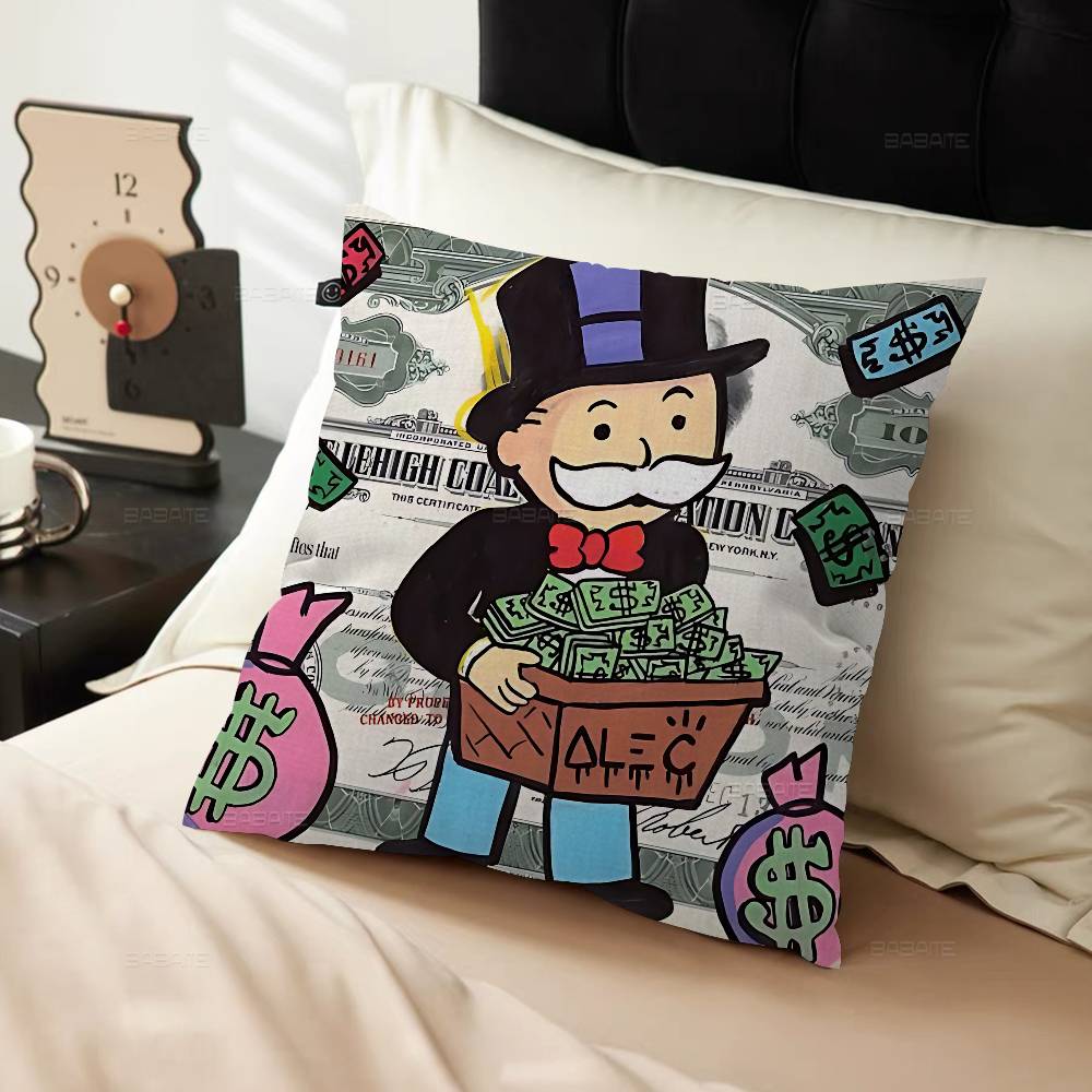 MMonopolyS MMillionaire Pillow Cover For Bedroom Room And Living Room Sofa Decorative Cushion Cover