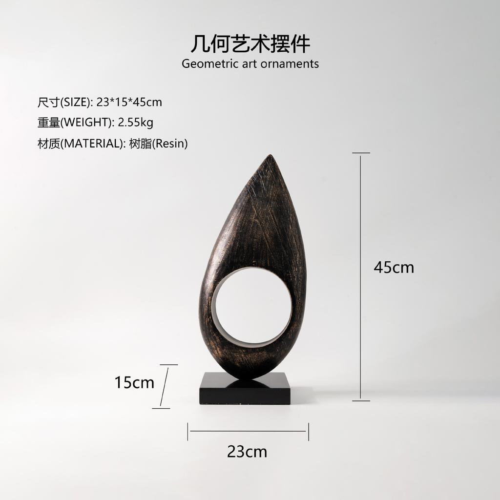Resin Handicraft Abstract Hollow Art Sculpture Abstract Decorative Objects Decorative Figurines Home Decoration Accessories