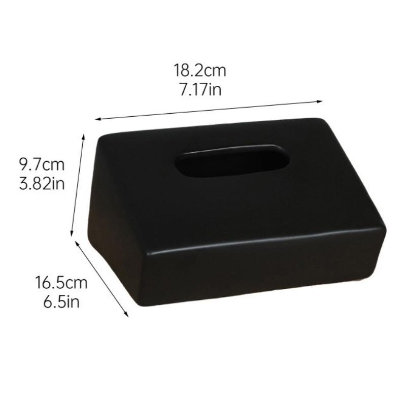 Ceramics Tissue Box Minimalist Modern Tissue Case Elegant Aesthetics Napkin Box Home Storage Organization Table Decoration