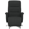 Recliner with Footrest Black Fabric
