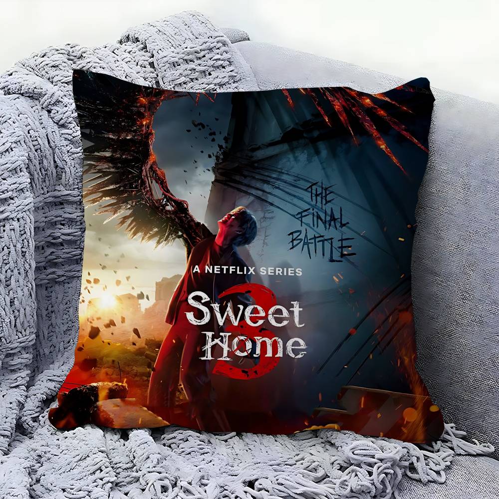 Movie S-Sweet Home Cushion Cover Pillowcase Upholstery Sofa Throw Pillow Home Decor Pillowcas