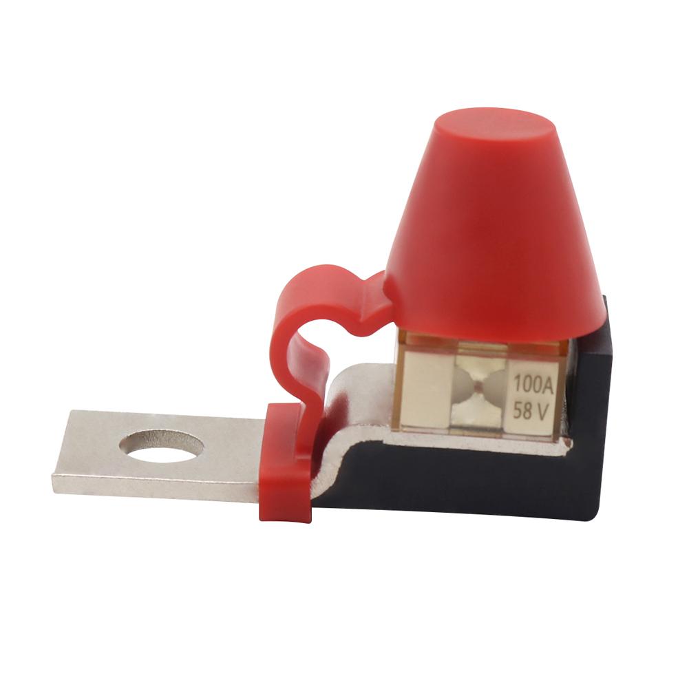 Battery Terminal 30A-300A Battery Terminal Holder with 58V Ring Fuse Ignition Protection for Boat Truck for RV Cruise Ship Crane