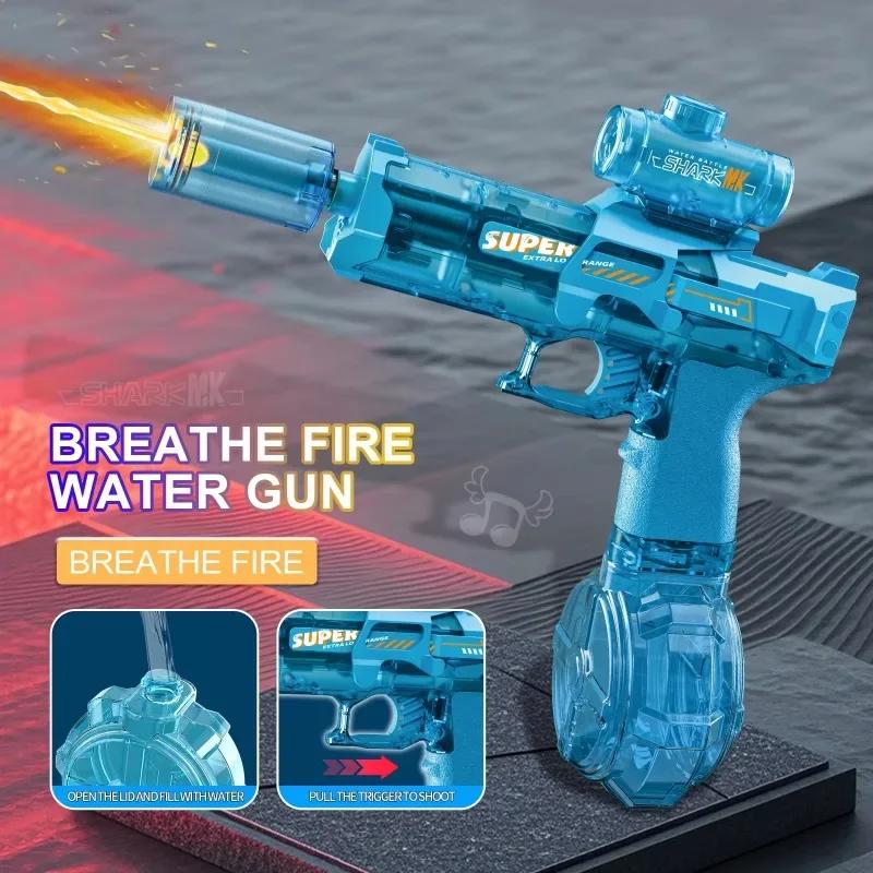 Non-Toxic Led Light Emitting Electric Water Gun Toys Children Automatic Sensor Lights Water Pistol Summer Outdoor Beach Pool Toy For Kids