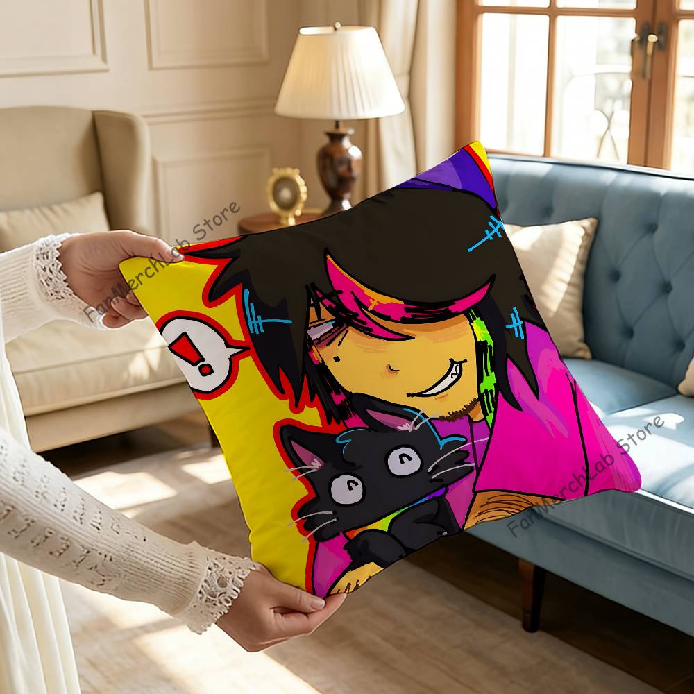 RRegretevatorS IInfectedS Pillowcase Pillowslip Cushion Plush Boys Girls Cartoon Anime Kawaii Decoration Kids Birthday Gifts