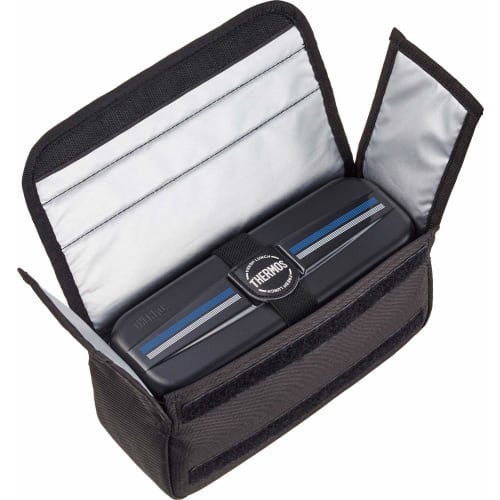 Thermos Bento Box Edelstahl Frische Lunchbox 1100ml Line Schwarz DSD-1104W L-BK