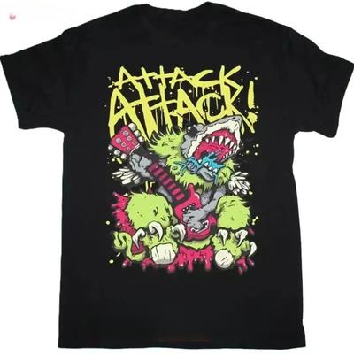 Attack Metal Rock Band Print Pattern TShirt Casual Streetwear for Unisex and Women (Universal Fit)