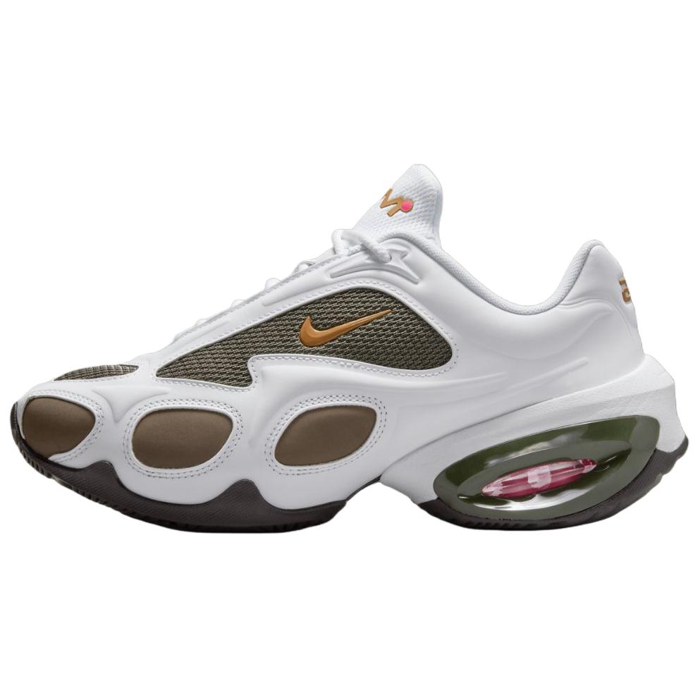Nike Veneda Carter x Air Max Muse Hvit Cargo Khaki Damesneakers Hyper-Rosa Fløyel-Brun Metallisk-Sølv HV9928-100