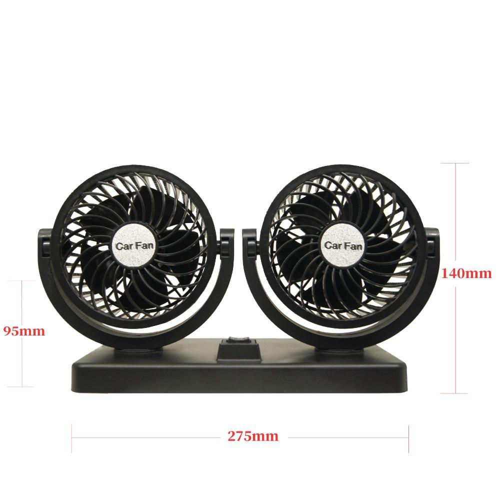 USB Car Cooling Fan For Universal 12V 24V Vehicles 360 Rotating Air Circulator Ventilation Interior Auto Accessories Parts