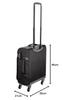 Ace. Suitcase, Rock Paint SS, 31L, 2.3kg, Carry-on Compatible, TSA Dial Zipper Lock, 35701 01 (Black)