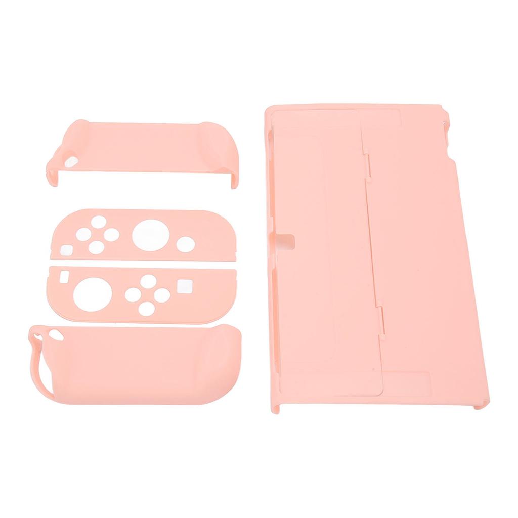Protective Case for Switch Color Shell Full Protection Ergonomic Hand Grip Game Console Housing Cover Sakura Pink