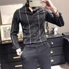 Men's Spring Summer Business Striped Long Sleeved Office Long Sleeved Shirt