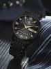 Men's Diamond Quartz Watch with Luminous Double Calendar
