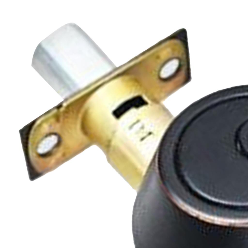 Ball Door Knob Universal Protection Classic Entrance Keyed Interior Door Knob for Home Use Black