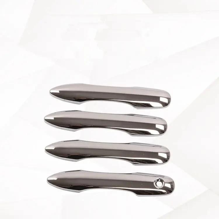 For Toyota Yaris Cross     2024 ABS Carbon Fiber Black Door Handle Cover Trims Car Styling Accessories