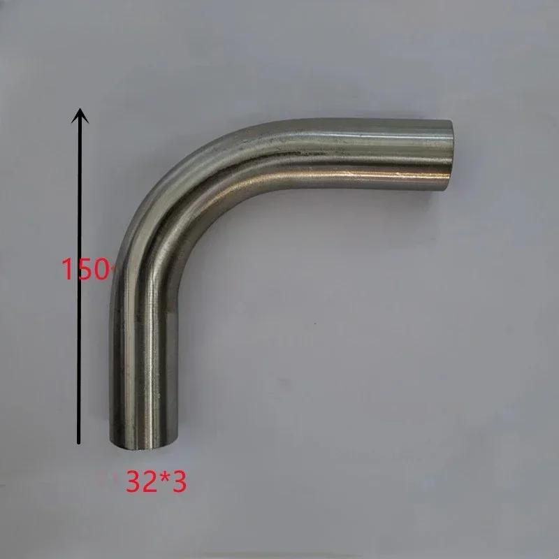 304 Stainless Sanitary 45 Degree 90 Degree Elbow Lengthen Seamless Pipe Welding Pipe Fitting
