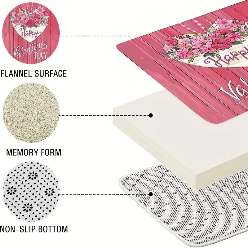 4Pcs Bathroom Shower Curtain Set Pink Flowers Bathroom Curtain With 12 Hooks Non Slip Rugs Toilet Cover Mat Bathroom Partition