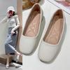 New Chinese Simple Square Head Single Shoes Autumn New Lightweight Super Soft Grandma Shoes Doudou Shoes