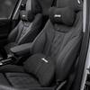 Car Suede Headrest Auto Logo Seat Neck Pillow Waist Cushioning For Jeep Grand Cherokee Wrangler JK Gladiator Compass Renegade AMO1