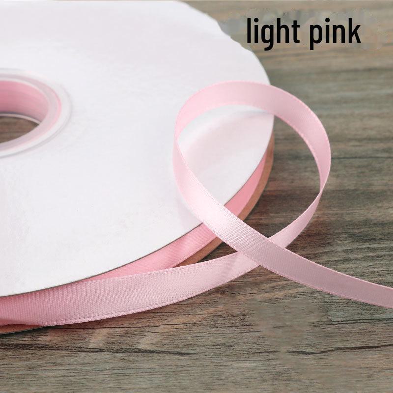 1cm High-Density Silk Ribbon for DIY Bows, Gift Wrapping, Cake Decoration, and Flower Bouquets