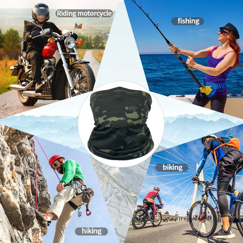 Bandana Outdoor Sport Magic Scarf Neck Warmer Tube Balaclava Breathable Sunscreen Sweat Wicking Scarf For Cycling Fishing Ski