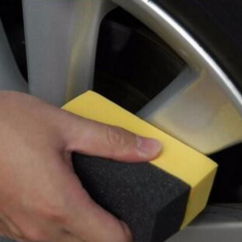 Auto U-Shape Tire Wax Polishing Compound Sponge Tyre Cleaning Sponge ARC Edge Sponge