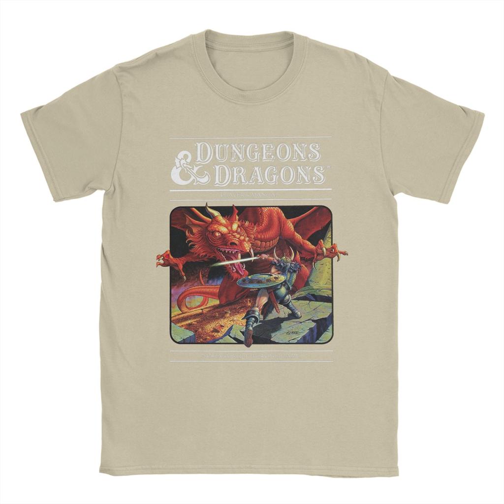 2026 Sommer Herren T-Shirt Dungeon Dragon DnD Lustiges Baumwoll-T-Shirt Kurzarm Rundhals Kleidung Geschenk Kreative Herrenbekleidung