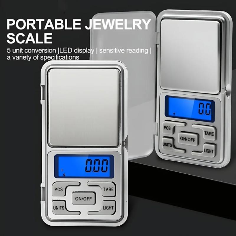 Mini Pocket Electronic Scale with 0.01g High Precision – Phone-Sized Portable Weighing Tool for Jewelry, Gems & Small Items