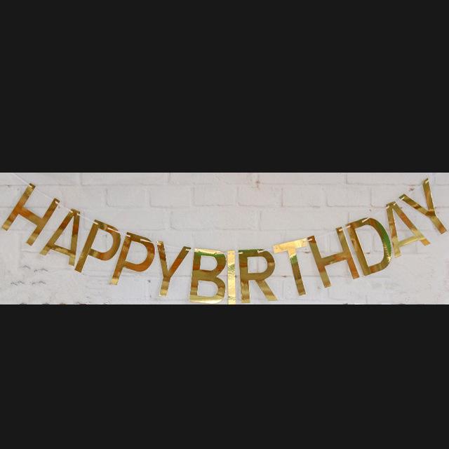 Hollow-Out Happy Birthday Bunting Decoration & Photo Props
