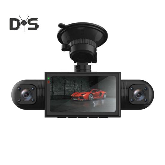 

4-канальный видеорегистратор с ночным видением, мониторинг парковки, покрытие 360 градусов, простая установка, GPS-камера для записи в автомобиле чёрный