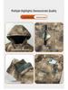 Men's Winter Waterproof Camouflage Work Jacket with Velvet Lining