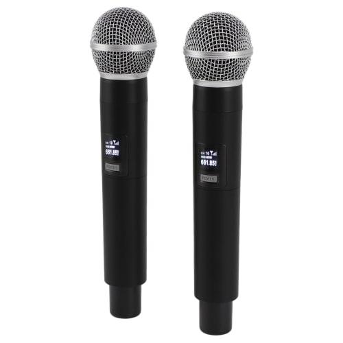 Wireless VHF Microphone, Professional Handheld USB Rechargeable for Karaoke