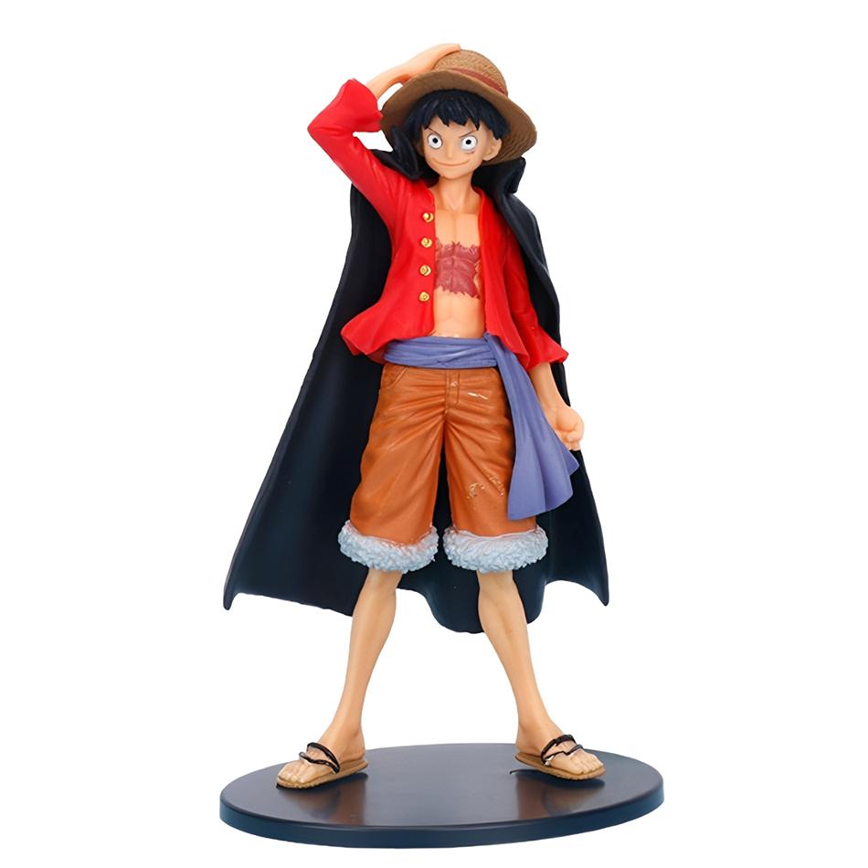 Anime One Piece Featured Handmade Luffy Straw Hat Luffy Handmade PVC Model Trendy Play Ornament Children's Toy Birthday Gift