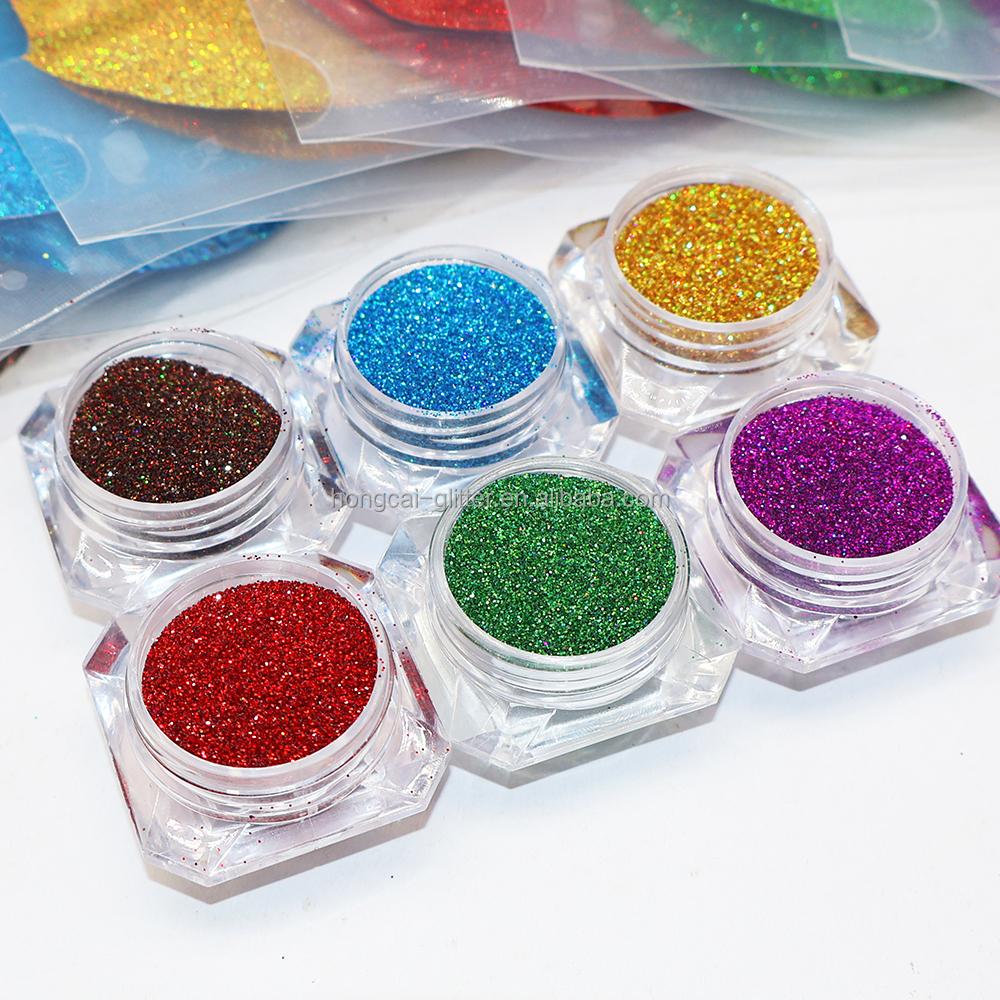 Holographic Extra Fine Glitter Powder Bulk Nails Glitter for Resin Tumblers Polyester Glitters