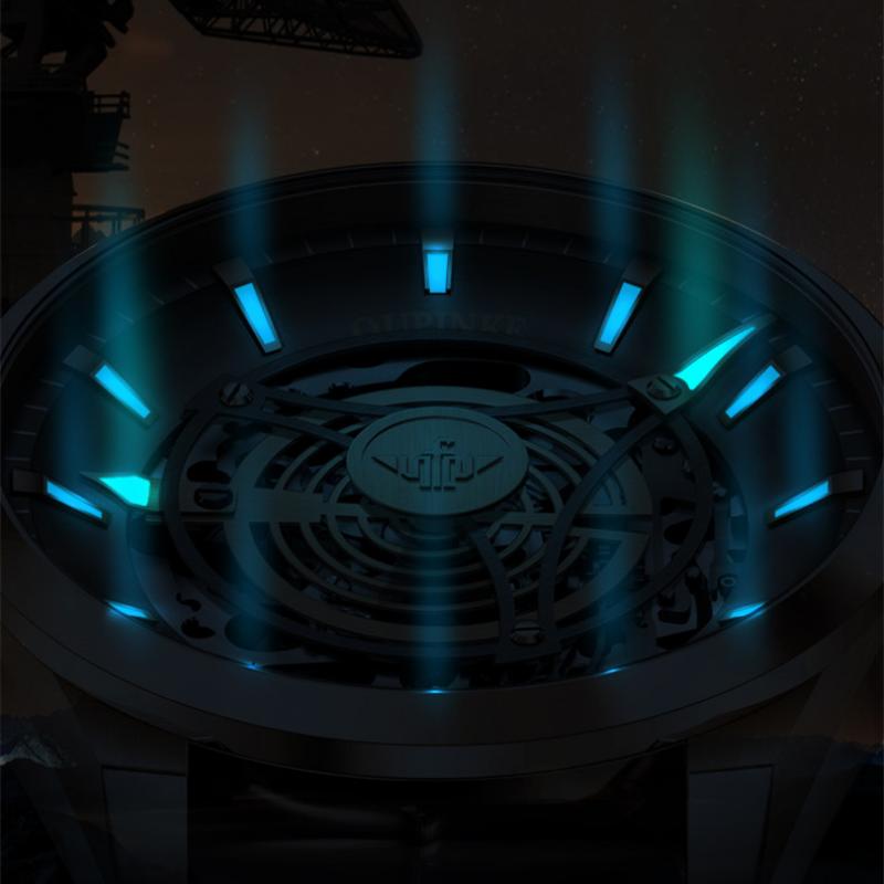 OUPINKE Neue Business-und freizeit herren Uhr Hohl Bewegung Wasserdicht Voll Automatische Maschinen High-end-Uhr