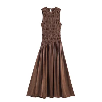 Robe Midi Moelleuse Sans Manches