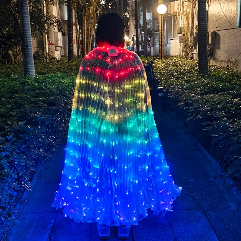 LED Luminous Butterfly Wings - Belly Dance, Fairy Costume, Catwalk Fluorescent Cloak
